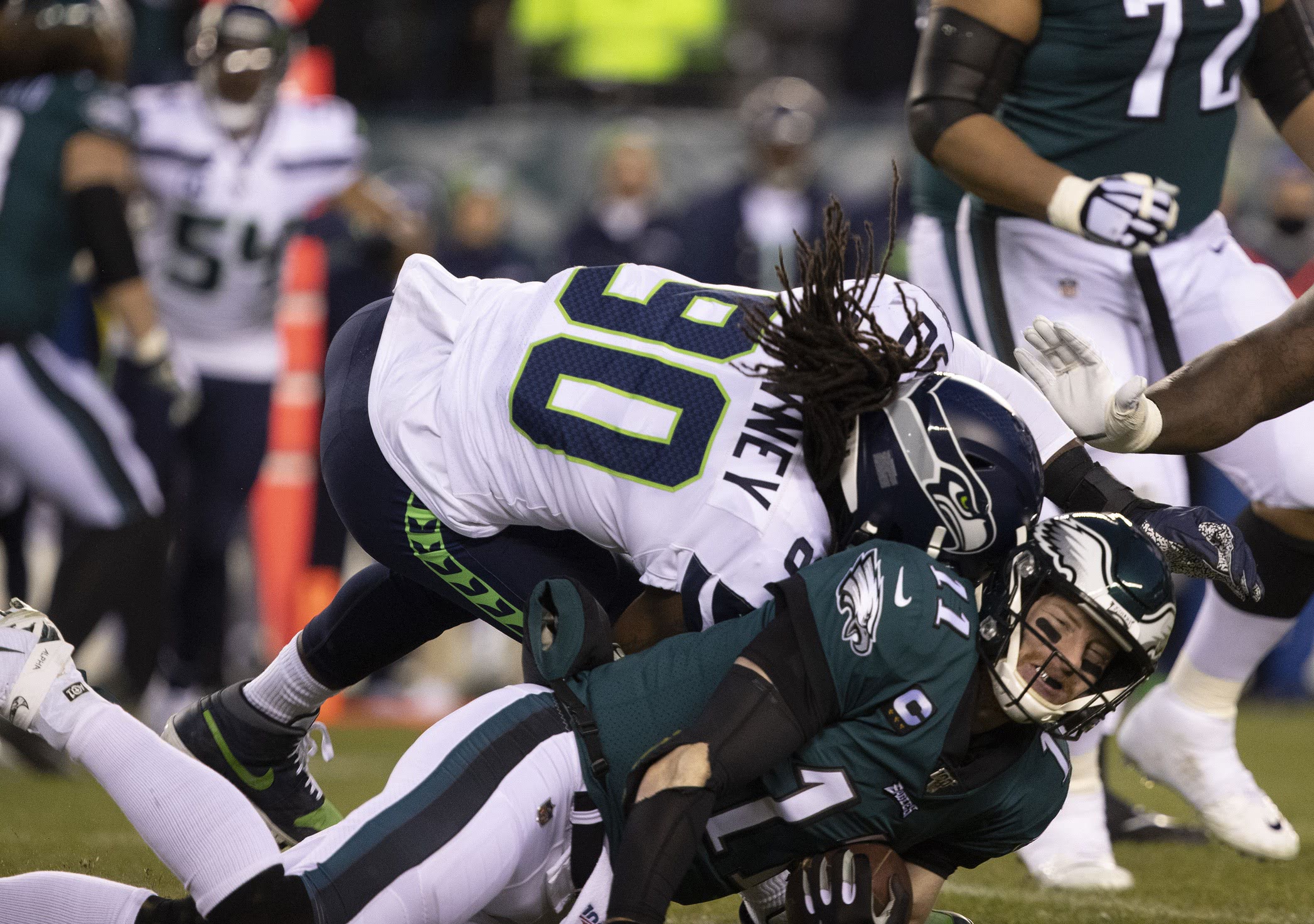 Seattle Seahawks rookie bred mottagare hjälper Russell Wilson att vinna